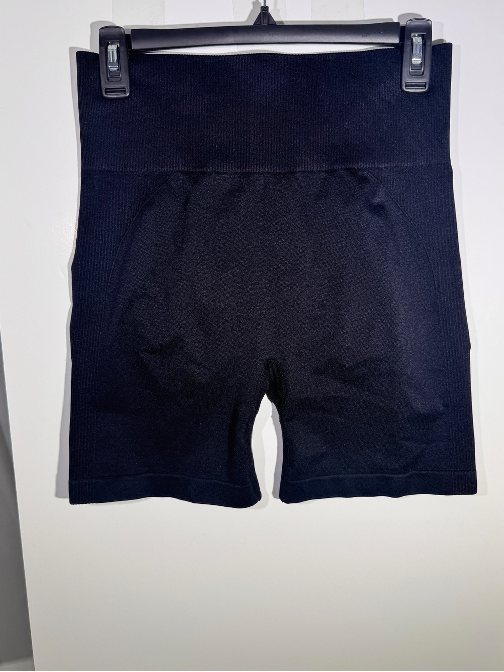 High-Waist Black Women’s Seamless Bike Shorts
